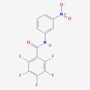 molecular formula C13H5F5N2O3 B273764 2,3,4,5,6-Pentafluoro-N-(3-nitrophenyl)benzamide 