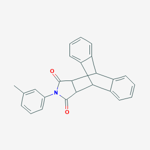 molecular formula C25H19NO2 B273769 17-(3-Methylphenyl)-17-azapentacyclo[6.6.5.0~2,7~.0~9,14~.0~15,19~]nonadeca-2,4,6,9,11,13-hexaene-16,18-dione (non-preferred name) 