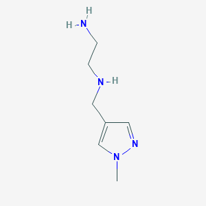 molecular formula C7H14N4 B2737707 N-[(1-methyl-1H-pyrazol-4-yl)methyl]ethane-1,2-diamine CAS No. 105829-49-0