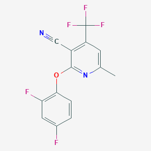 2-(2,4-Difluorophenoxy)-6-methyl-4-(trifluoromethyl)pyridine-3-carbonitrile