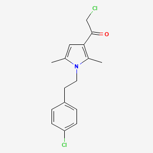 2-Chloro-1-[1-[2-(4-chlorophenyl)ethyl]-2,5-dimethyl-3-pyrrolyl]ethanone