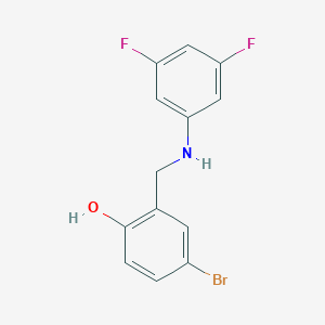 4-Bromo-2-{[(3,5-difluorophenyl)amino]methyl}phenol