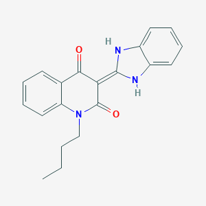 molecular formula C20H19N3O2 B273773 1-butyl-3-(1,3-dihydrobenzimidazol-2-ylidene)quinoline-2,4-dione 