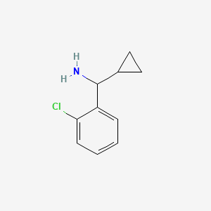 molecular formula C10H12ClN B2737730 (2-Chlorophenyl)(cyclopropyl)methanamine CAS No. 1184234-76-1