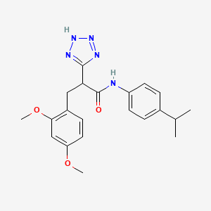 3-(2,4-dimethoxyphenyl)-N-(4-isopropylphenyl)-2-(2H-tetrazol-5-yl)propanamide