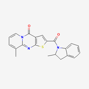9-methyl-2-(2-methylindoline-1-carbonyl)-4H-pyrido[1,2-a]thieno[2,3-d]pyrimidin-4-one