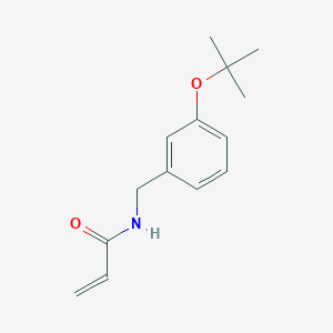 molecular formula C14H19NO2 B2737775 N-[[3-[(2-Methylpropan-2-yl)oxy]phenyl]methyl]prop-2-enamide CAS No. 2361642-65-9