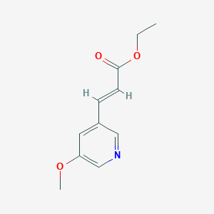 molecular formula C11H13NO3 B2737784 (E)-乙酸3-(5-甲氧基吡啶-3-基)丙烯酸酯 CAS No. 1799975-80-6