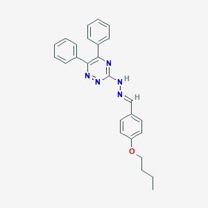 4-Butoxybenzaldehyde (5,6-diphenyl-1,2,4-triazin-3-yl)hydrazone