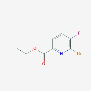 molecular formula C8H7BrFNO2 B2737801 Ethyl 6-bromo-5-fluoropicolinate CAS No. 1214363-55-9