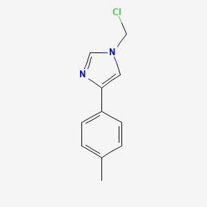 molecular formula C11H11ClN2 B2737805 1-(Chloromethyl)-4-(4-methylphenyl)imidazole CAS No. 1260799-98-1