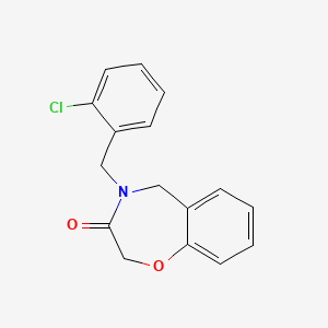 molecular formula C16H14ClNO2 B2737808 4-(2-chlorobenzyl)-4,5-dihydro-1,4-benzoxazepin-3(2H)-one CAS No. 1326871-55-9