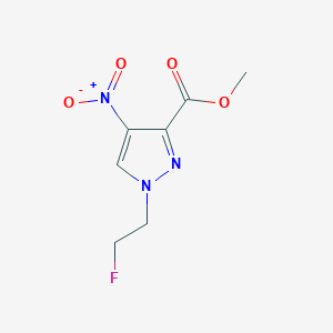 methyl 1-(2-fluoroethyl)-4-nitro-1H-pyrazole-3-carboxylate