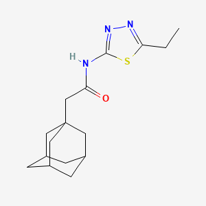 2-(1-adamantyl)-N-(5-ethyl-1,3,4-thiadiazol-2-yl)acetamide