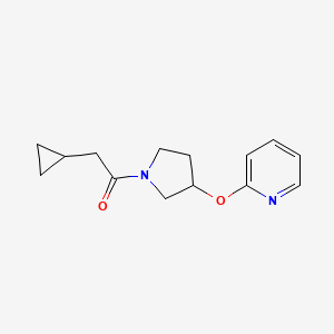 2-Cyclopropyl-1-(3-(pyridin-2-yloxy)pyrrolidin-1-yl)ethanone