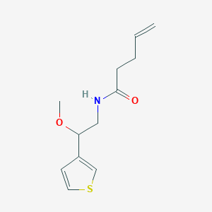 N-(2-methoxy-2-(thiophen-3-yl)ethyl)pent-4-enamide