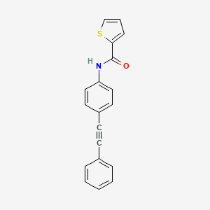 N-[4-(2-phenylethynyl)phenyl]thiophene-2-carboxamide