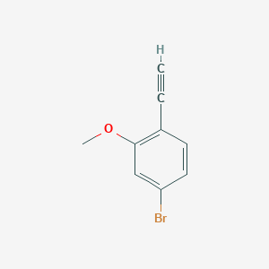 molecular formula C9H7BrO B2737836 4-溴-1-乙炔基-2-甲氧基苯 CAS No. 1421581-03-4