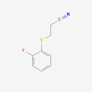 3-[(2-Fluorophenyl)sulfanyl]propanenitrile