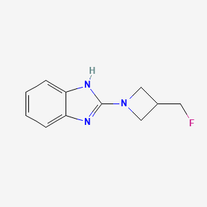 molecular formula C11H12FN3 B2737880 2-(3-(fluoromethyl)azetidin-1-yl)-1H-benzo[d]imidazole CAS No. 2034378-33-9