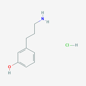 molecular formula C9H14ClNO B2737897 3-(3-Aminopropyl)phenol hydrochloride CAS No. 55260-46-3