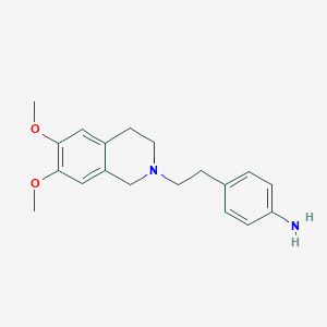 molecular formula C19H24N2O2 B027379 4-(2-(6,7-二甲氧基-3,4-二氢异喹啉-2(1H)-基)乙基)苯胺 CAS No. 82925-02-8