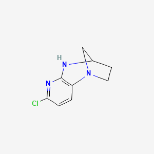molecular formula C9H10ClN3 B2737928 5-Chloro-1,6,8-triazatricyclo[7.2.1.0,2,7]dodeca-2,4,6-triene CAS No. 1823422-95-2