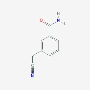 molecular formula C9H8N2O B2737974 3-(Cyanomethyl)benzamide CAS No. 1181458-10-5