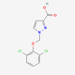B2737994 1-[(2,6-dichlorophenoxy)methyl]-1H-pyrazole-3-carboxylic acid CAS No. 1004193-00-3