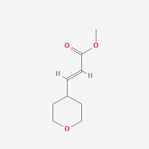 molecular formula C9H14O3 B2738013 3-(四氢-2H-吡喃-4-基)-2-丙烯酸甲酯 CAS No. 1334681-29-6