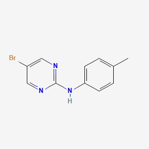 molecular formula C11H10BrN3 B2738020 5-溴-N-(4-甲基苯基)嘧啶-2-胺 CAS No. 1289210-04-3
