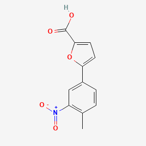 molecular formula C12H9NO5 B2738029 5-(4-Methyl-3-nitrophenyl)furan-2-carboxylic acid CAS No. 843638-61-9