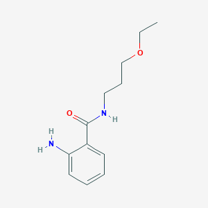 molecular formula C12H18N2O2 B2738032 2-氨基-N-(3-乙氧基丙基)苯甲酰胺 CAS No. 923184-33-2