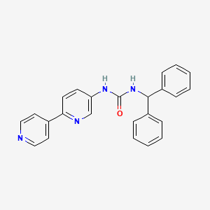 molecular formula C24H20N4O B2738051 3-{[2,4'-联吡啶]-5-基}-1-(二苯甲基)脲 CAS No. 2097923-60-7