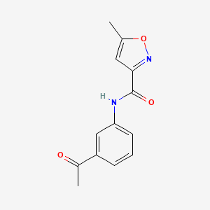 molecular formula C13H12N2O3 B2738059 N-(3-乙酰苯基)-5-甲基异噁唑-3-甲酰胺 CAS No. 784086-73-3