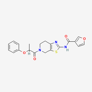 N-(5-(2-phenoxypropanoyl)-4,5,6,7-tetrahydrothiazolo[5,4-c]pyridin-2-yl)furan-3-carboxamide