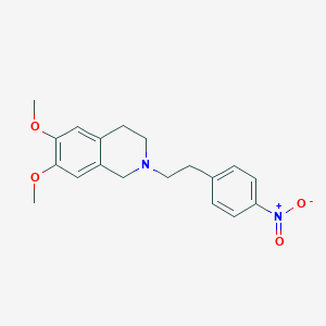 B027381 1,2,3,4-Tetrahydro-6,7-dimethoxy-2-[2-(4-nitrophenyl)ethyl]isoquinoline CAS No. 82925-01-7
