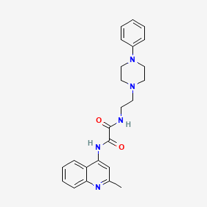 N1-(2-methylquinolin-4-yl)-N2-(2-(4-phenylpiperazin-1-yl)ethyl)oxalamide