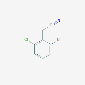 molecular formula C8H5BrClN B2738118 2-(2-溴-6-氯苯基)乙腈 CAS No. 76574-39-5