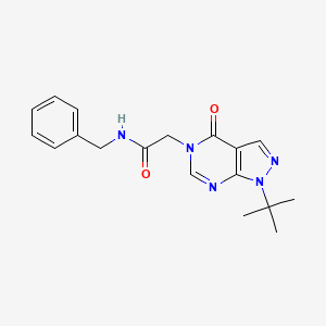 N-benzyl-2-(1-(tert-butyl)-4-oxo-1H-pyrazolo[3,4-d]pyrimidin-5(4H)-yl)acetamide