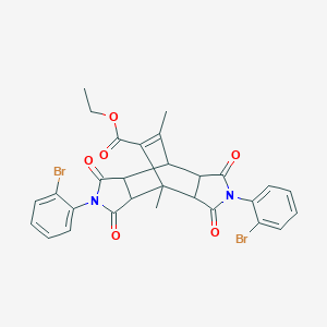Ethyl 4,10-bis(2-bromophenyl)-1,14-dimethyl-3,5,9,11-tetraoxo-4,10-diazatetracyclo[5.5.2.0~2,6~.0~8,12~]tetradec-13-ene-13-carboxylate