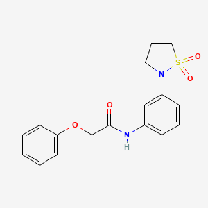 N-(5-(1,1-dioxidoisothiazolidin-2-yl)-2-methylphenyl)-2-(o-tolyloxy)acetamide