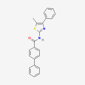 N-(5-METHYL-4-PHENYL-1,3-THIAZOL-2-YL)-[1,1'-BIPHENYL]-4-CARBOXAMIDE