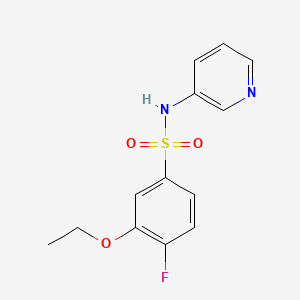 molecular formula C13H13FN2O3S B2738164 3-ethoxy-4-fluoro-N-pyridin-3-ylbenzenesulfonamide CAS No. 723745-58-2