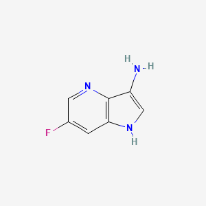molecular formula C7H6FN3 B2738165 6-fluoro-1H-pyrrolo[3,2-b]pyridin-3-amine CAS No. 1190319-66-4