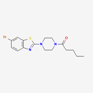 1-(4-(6-Bromobenzo[d]thiazol-2-yl)piperazin-1-yl)pentan-1-one