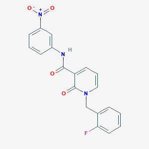 molecular formula C19H14FN3O4 B2738175 1-(2-fluorobenzyl)-N-(3-nitrophenyl)-2-oxo-1,2-dihydropyridine-3-carboxamide CAS No. 899991-64-1