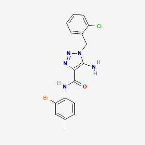 5-amino-N-(2-bromo-4-methylphenyl)-1-(2-chlorobenzyl)-1H-1,2,3-triazole-4-carboxamide