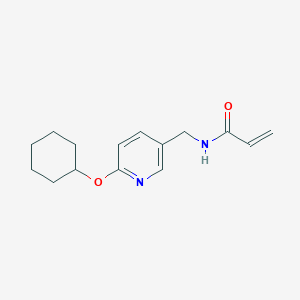 N-[(6-Cyclohexyloxypyridin-3-yl)methyl]prop-2-enamide