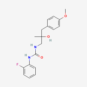 1-(2-Fluorophenyl)-3-(2-hydroxy-3-(4-methoxyphenyl)-2-methylpropyl)urea